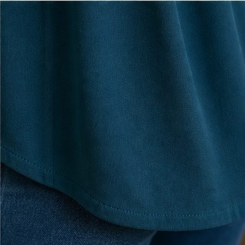 Teal Ruffle Blouse - Picture 6 of 6
